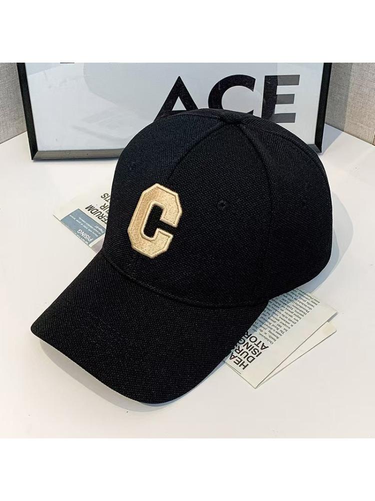 Hats for Men New C Letter Embroidered Baseball Cap Kpop Fashion Couple Snapback Cap Men and Women Sun Hats Chapeau Homme