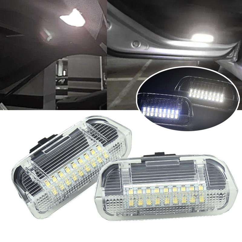 Fit For Porsche Cayenne 2011-2017 For VW Golf Plus 2005-2009 2x Led Rear Door Courtesy Lights Under Warning Lamps