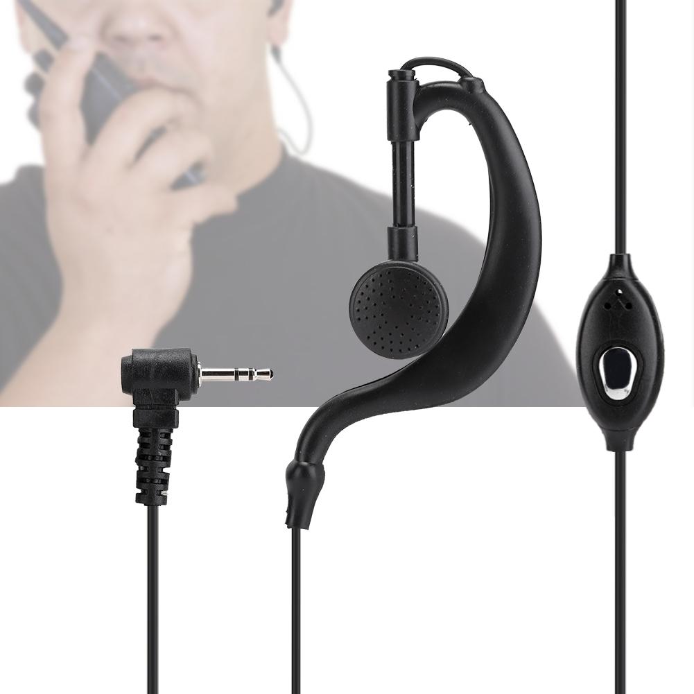 2 Stück ABS T-Kopf 1-Pin 2,5mm Stecker Radio Walkie Talkie Headset Ohrhörer Kopfhörer Passend für Motorola
