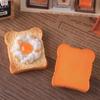 Large Fried Egg Bread Miniature Toy Magnet Pendant