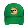 Doge Shiba Inu Meme Sunglasses Graph Mesh Baseball Cap For Womens Unisex FeUnisex Beach Dad Hat Hip Hop