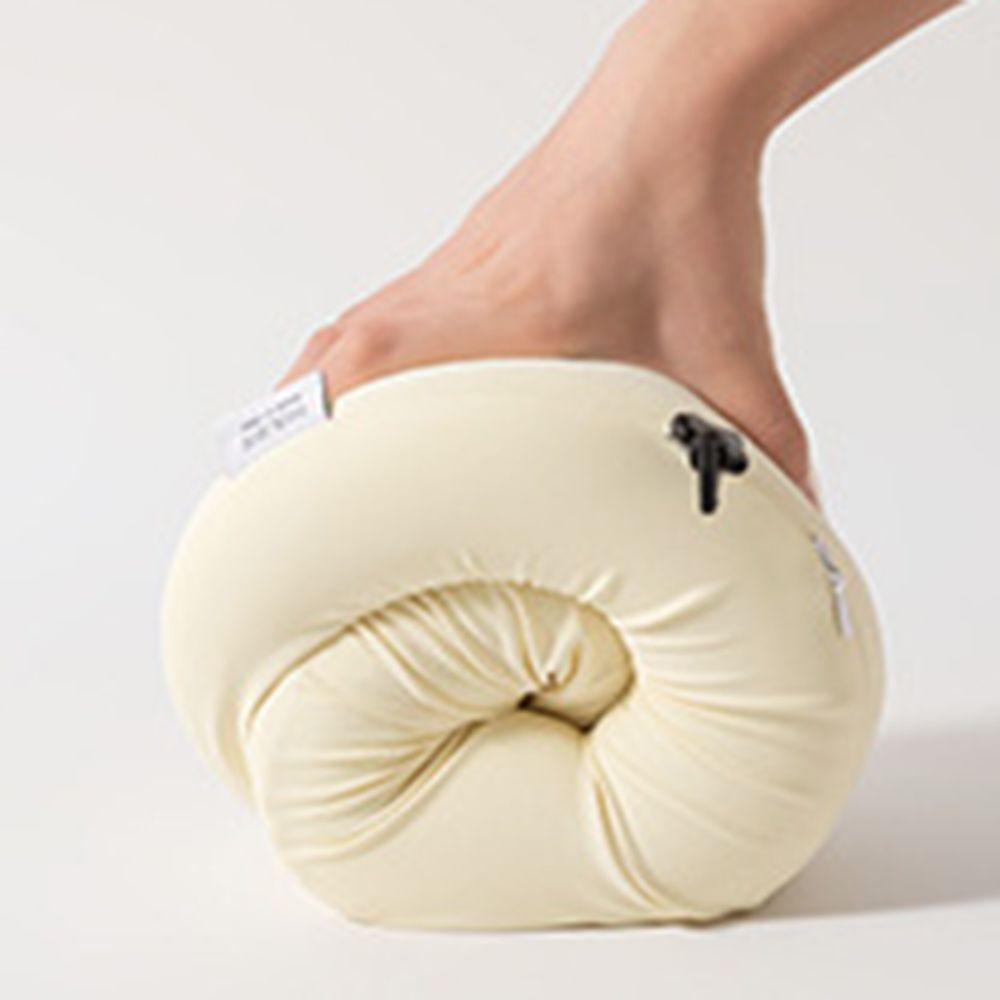 Resilient Travel Neck Pillow Space-saving Soft Neck Support Pillow Removable with Storage Box U-shaped Pillow Business Trip