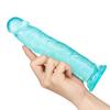 Straight General Eggless Dildo Crystal Simulation Penis Transparent Jelly Wearing Female Masturbation Device