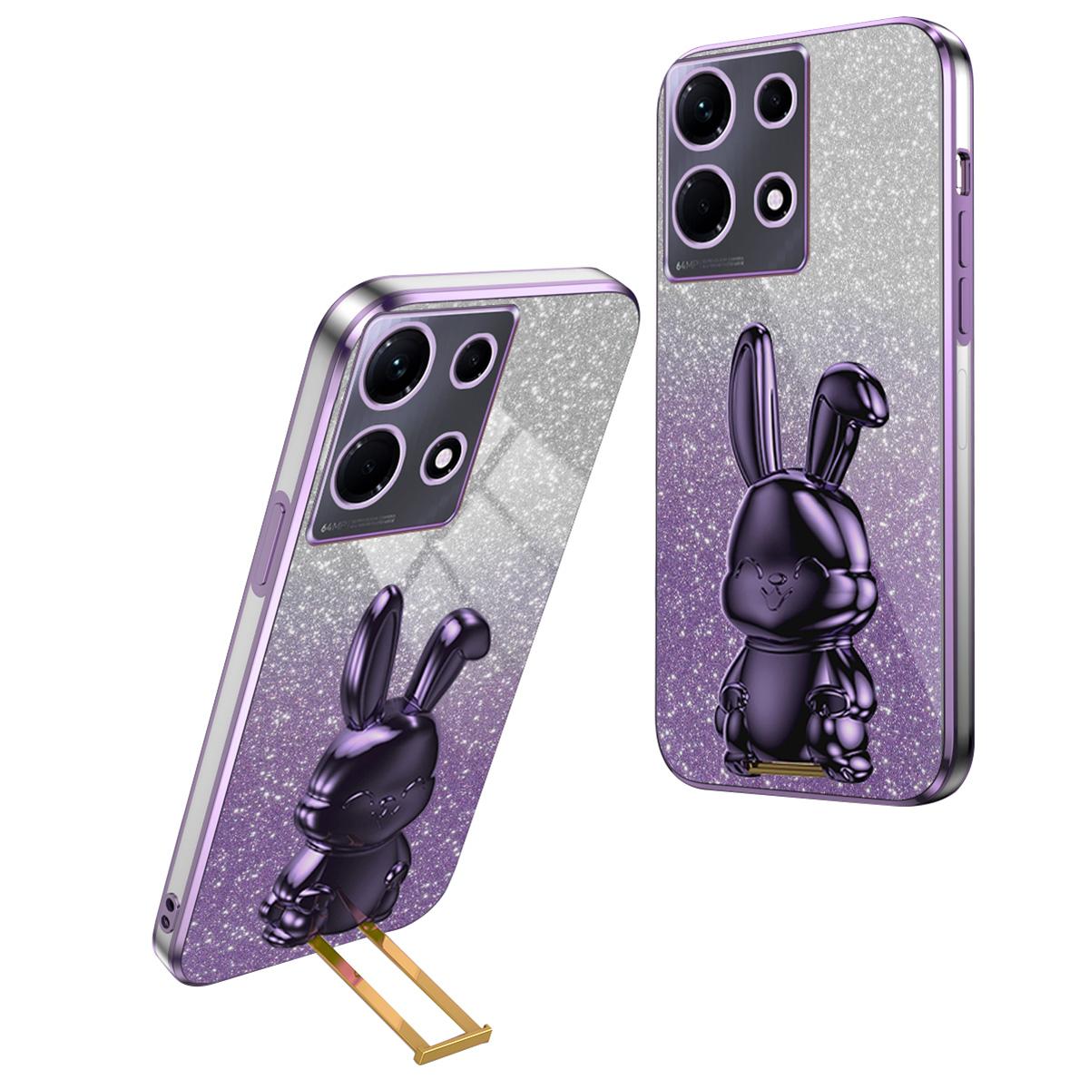 

Для Infinix Note 30 5G Чохол Cute Rabbit Kickstand Anti-Drop Phone Cover Purple