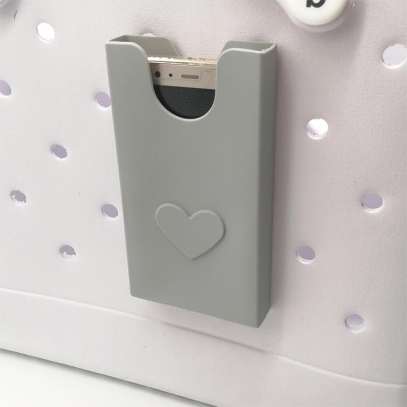 Insert Silicone Storage Pouch Beach Bag Decorative Phone Case Organizers Holder Travel Camping Hiking Handbags Accessory