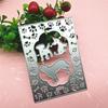 Three Dogs Greeting Art Card Background Scrapbooking Metal Cutting Dies Stencils For Diy Album Paper Card Decor