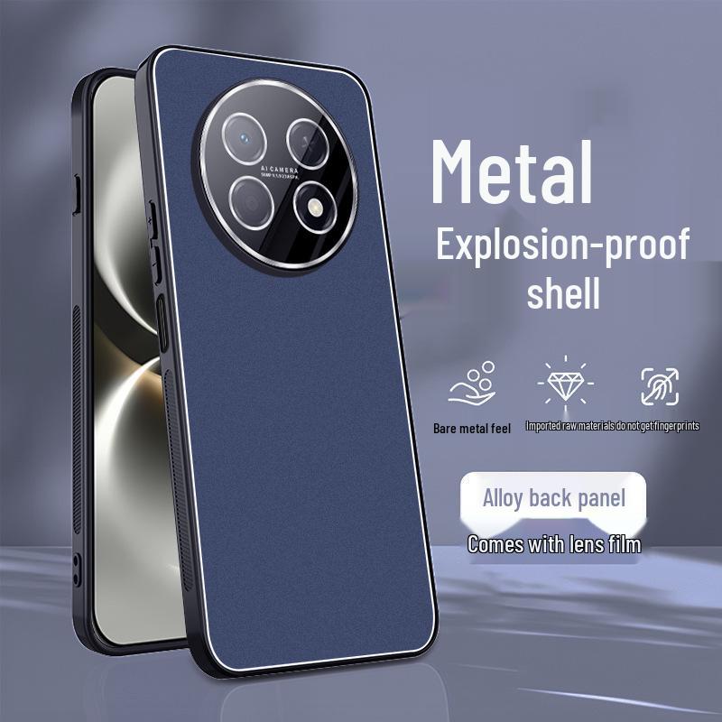 Enjoy 90 Pro Max Huawei 90 Plus Case: Built-in Lens Film, Metal Frosted, Full Coverage, Anti-Drop