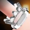 Pineapple-Textured Delay Ring Male Endurance Pleasure Enhancer with Dual Stimulation Transparent Reusable Discreet Couples Toy for