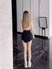 Women's Black Irregular Midi Skirt: High Waist A-Line, Summer Bodycon