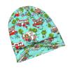 2D Flat Printing Camping Car Knit Hat with Subtle Fashion Details, Ideal for Adults Seeking Texture And Character In Cold-Season Daily Wear