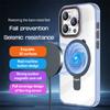 Luxury High Quality Transparent Acrylic Magnetic Stand Phone Case for iPhone 15 Pro Max 14 Plus 13 12 Pro 11 All-inclusive Drop Protection Cover