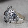 Adjustable Openable Finger Ring Antique Opening Ring Unique Gawu Box Ring  Storage Container
