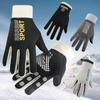 Ski gloves autumn and winter cycling men and women long fingers warm and cold-proof touch screen non-slip waterproof outdoor sports gloves