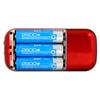 3 Battery Portable MP3 Mini Stereo Radio Plug-in Speaker LED Display With Torch Lighting Elderly Music Player