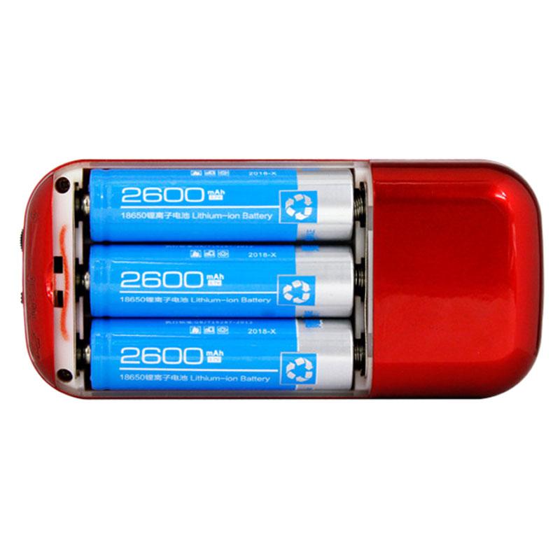 3 Battery Portable MP3 Mini Stereo Radio Plug-in Speaker LED Display With Torch Lighting Elderly Music Player