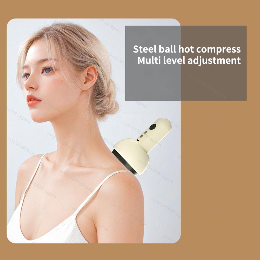 Wiederaufladbares Heißkompressen-Bauchmassagegerät Unterdruck Heißkompresse Meridian Schaben Schröpfen Tragbares Arm- und Bein-Massa