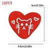 10PCS/Lot Wholesale Black Red Patches Heart Start Iron On Patches For Clithing Love Lip Embroidery Patches On Jeans Accessories