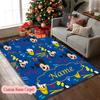 1pc Customize Name Chair Rug for Home Office Use, Colorful Mickey Mouse Storytime Area Carpet Appropriate for All Seasons