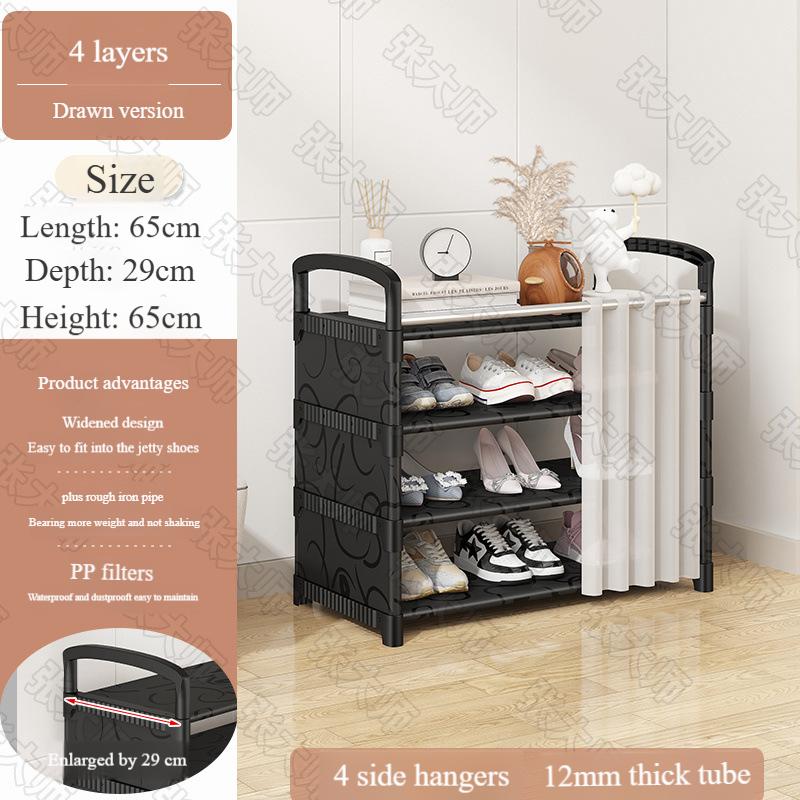 2025 Metal Shoe Rack Shelf, Shoemaker Organizer,Multi-Layer Entryway Shoe Organizer with Top Storage Shelf – Space-Saving