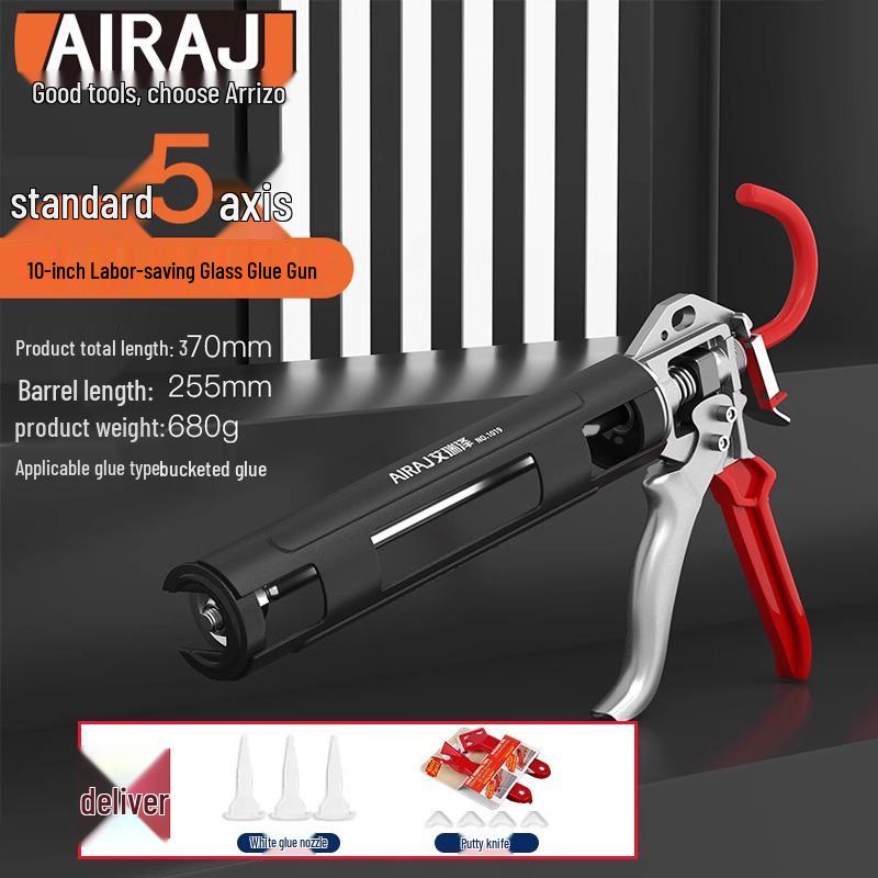 Arrizo Automatic Glue Gun - Effort-Saving, Structural Adhesive & Caulking Tool for Sealing and Decoration.