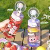 New Cute Water Bottle For Kids Girls Female Transparent Plastic Cup Large Capacity Outdoor Sports Portable Sippy Cup BPA Free