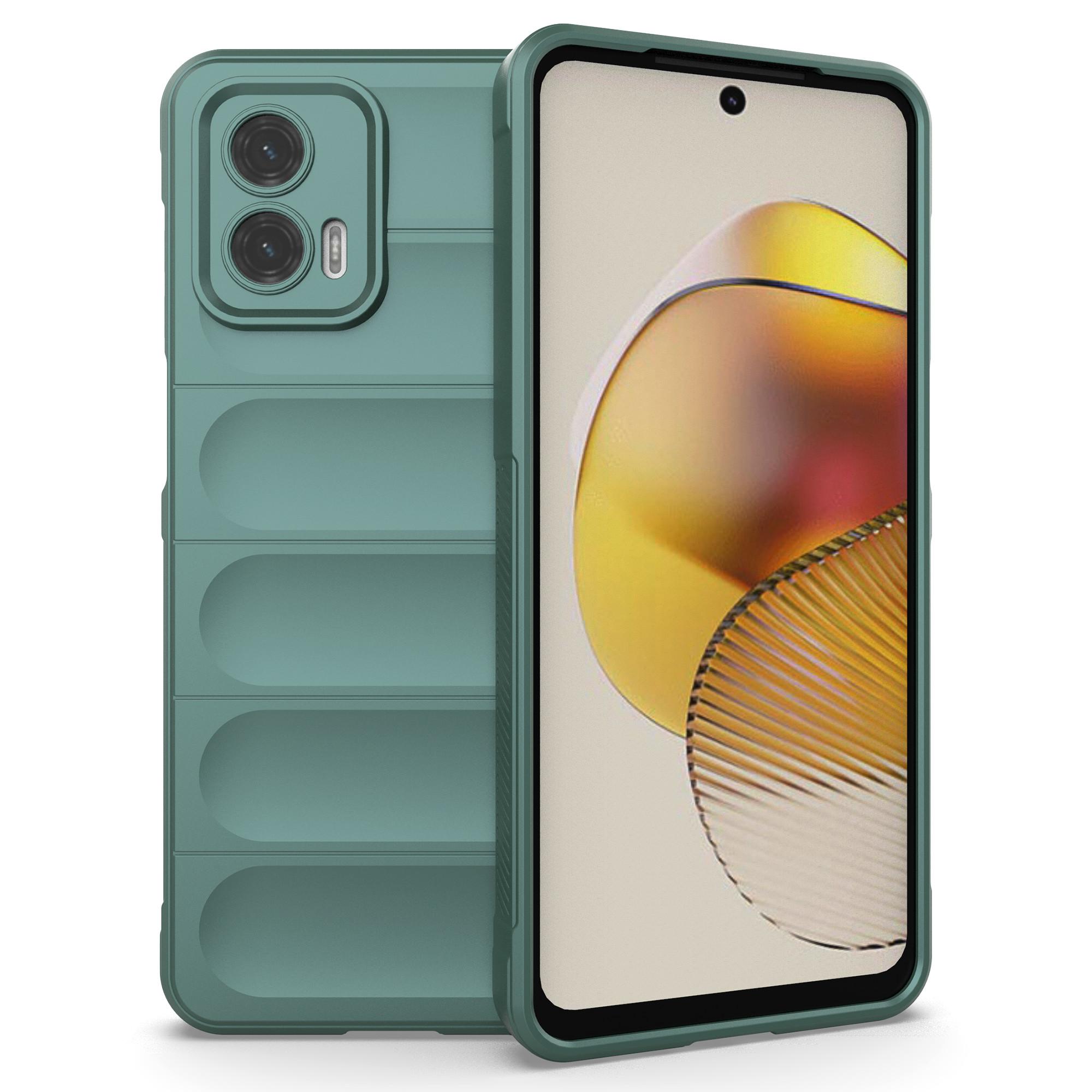 

Противоударный чехол для телефона Motorola Moto G73 5G, прочная защитная накладка из ТПУ Green