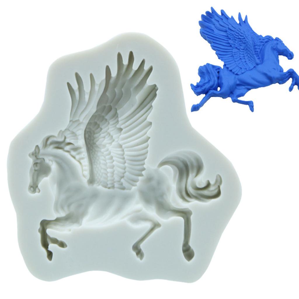 Flying Horse Shaped Chocolate Moulds Cake Molds DIY Fondant Moulds Baking Accessories Baking Gadgets for Cake Decorating
