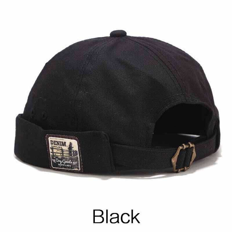 Vintage Adjustable Cotton Bucket Hat Unisex Solid Color Casual Sun Hat for Men Women Outdoor Summer Beach Cap