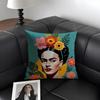 FFridas Painting Art Fashion Cushion Cover Natural Linen Organic Fabric DoubleSided Printing Sofa Home Decor Gift Pillow Case