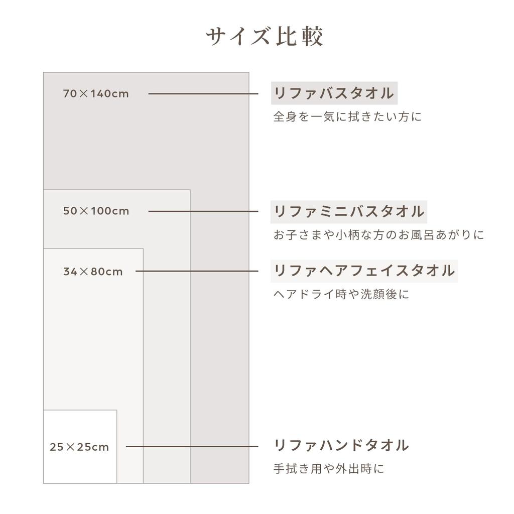 Store ReFa MINI BATH TOWEL with Shopper Bag [Official Exclusive] (Dark Gray)