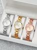 The white moonlight steel band quartz ladies' watch is a bestseller with a simple and fashionable style on Instagram