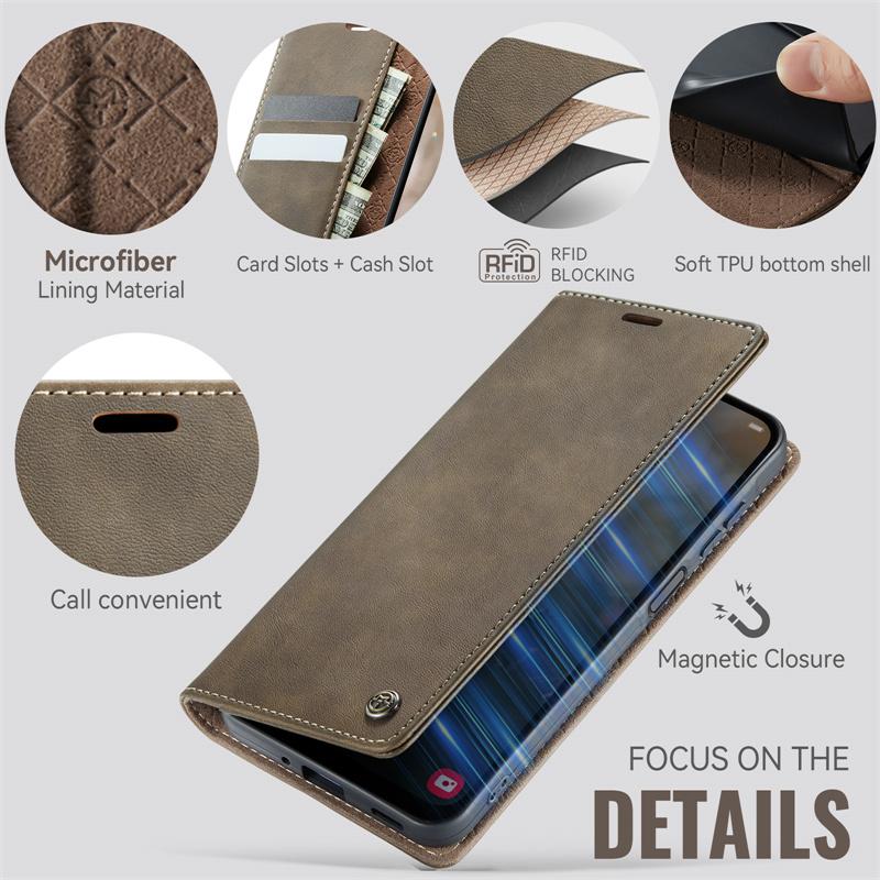 Magnetic Flip Leather Phone Case For Samsung Galaxy S25 FE S24 S23 Plus S22 S21 S20 Ultra A17 A56 A36 A16 A55 A35 A15 A54 A34 A14 A53 A13 Wallet Cover