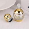 15Ml Roll On Bottle Glass Mini Essential Oil Container Portable Blending Perfume Bottle Gold Empty Roll-On Bottle Pattern Random
