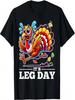 It's Leg Day Turkey Running Funny Thanksgiving Turkey Day T-Shirt