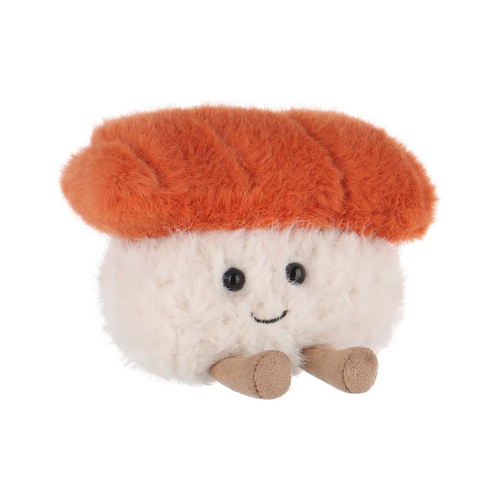 Apricot Lamb Salmon Sushi Plush Soft and Fluffy Salmon Sushi for Boys and 8cm Toy, Cute, Girls,