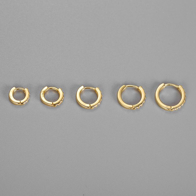 Minimal Girl's Small Hoop Earrings Mini Round Circle Earring Zircon Tiny Huggies Piercing Earing Trendy Jewelry Thin Hoops