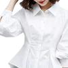 Lady Shirt Single-breasted Match Pants Breathable Chic Japanese Style Office Blouse Women Garment