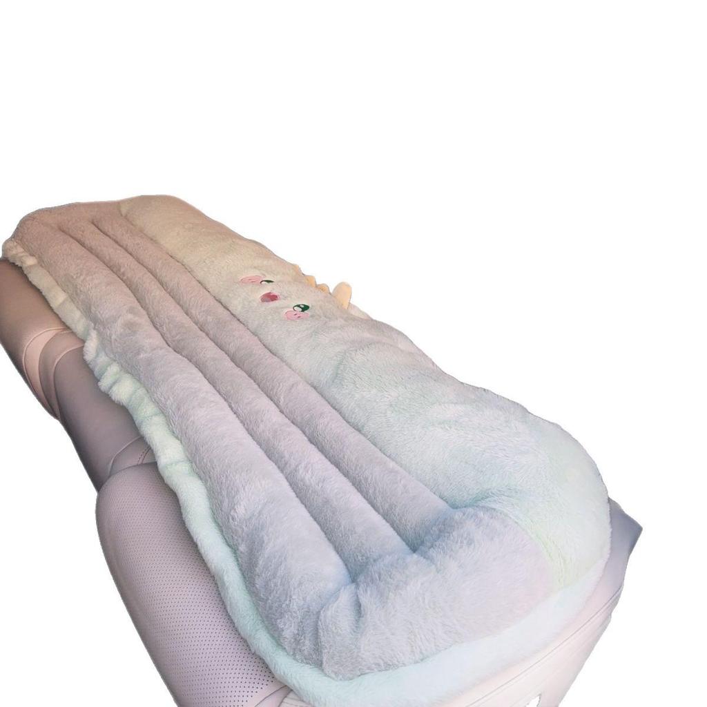 Damen Winter Plüsch Lang Autositzkissen - Warme Rückbankauflage