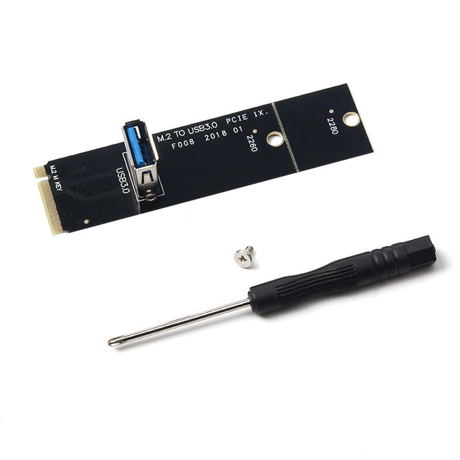 

New 4PCS NGFF M.2 To USB 3.0 Transfer PCI-E Riser Card Adapter For Mining Machine