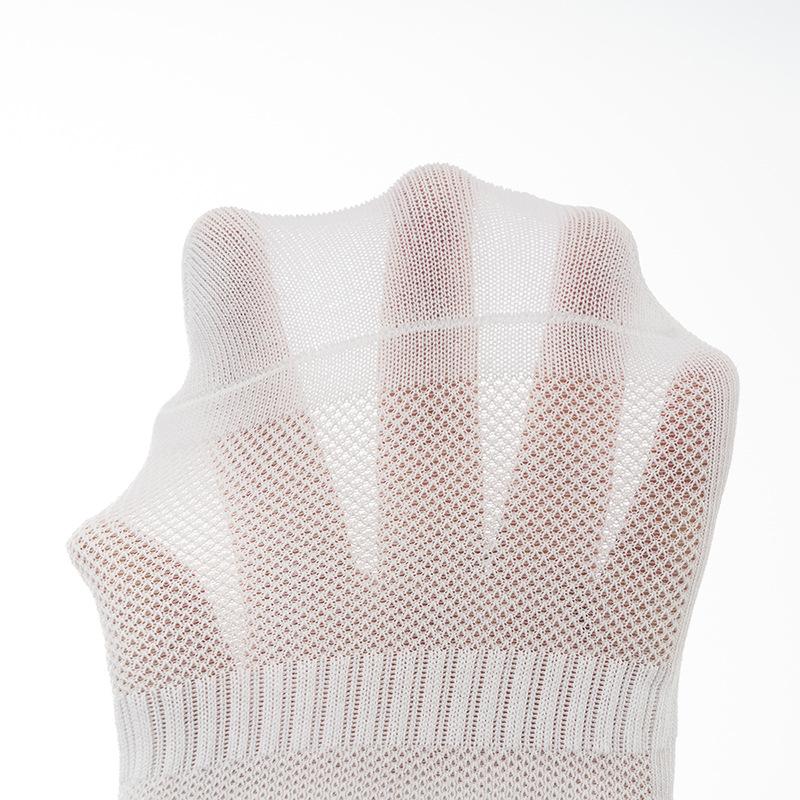 Summer Cotton And Linen Mesh Invisible Socks Thin Shallow Mouth Low Waist Breathable Socks Silicone Non-Slip Air Conditioning Socks