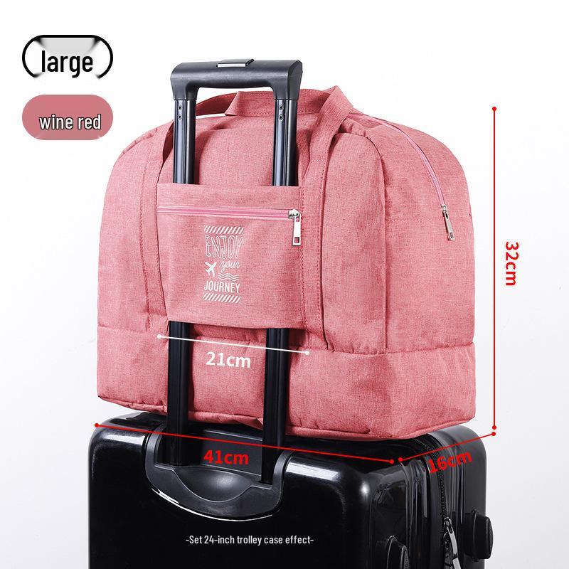 Unisex Waterproof Travel Bag: Double-Layer, Portable Handbag with Dry-Wet Separation for Fitness, Swimming, and Toiletry Storage.