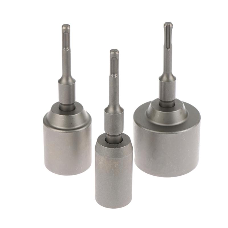 1Pc SDS-Plus T-Post Ground Rod Driver Ground Rod Driver Tool Rotary Hammer Drills Rod Converter Forged Steel Drill Bit