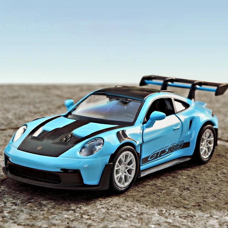 Porsche 911 GT3 RS Supercar Match Version 5 Inch Metal Car Simulation Diecast & Toy Vehicle RMZ City 1:36 Alloy Model Birthday Gifts