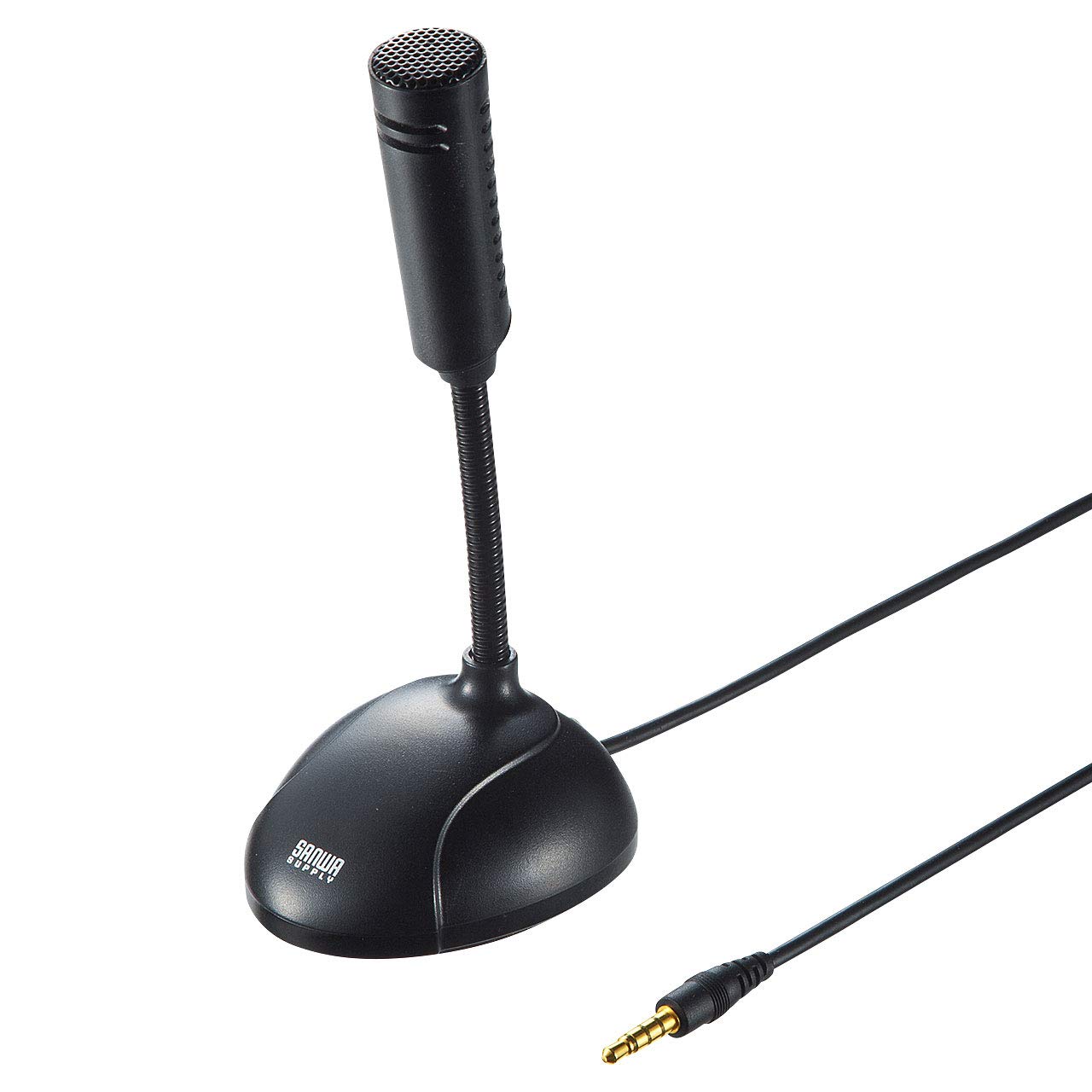 

Sanwa Supply High Sensitivity PC Microphone for 3.5mm 4-Pole Mini Plug, Non-Omnidirectional, MM-MC31