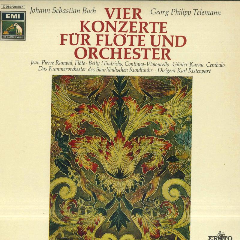 

LP Record JEAN PIERRE RAMPAL KARL RISTENPART Vier Konzerte Fur Flote Und Orchest 1C06328257 EMIERATO Germany Classical Used
