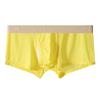 Men's Summer Sexy Ice Silk Thin Breathable Side Open Flat Angle Briefs