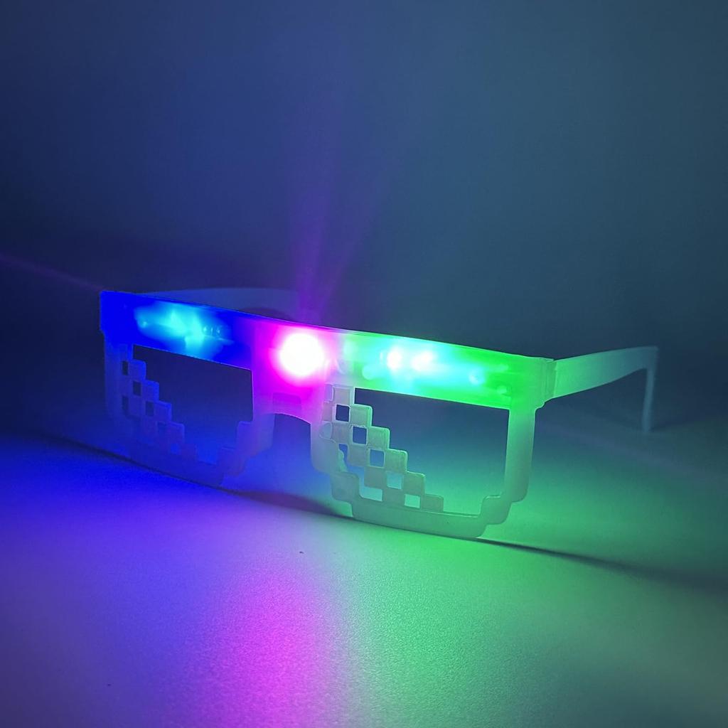 Flash Dot Glasses Colors X 2 of with Flashing Frames Toy [Tatsuya] (6 Each) [Festivals/Events/Kids' Parties/Street Stalls/Fairs] Children's