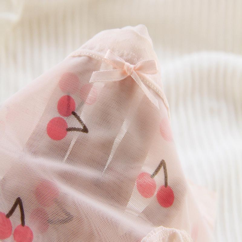 Sweet Desire Japanese Lace Quick-Dry Mesh Panties: Sexy, Slightly Transparent Triangle Design for Women