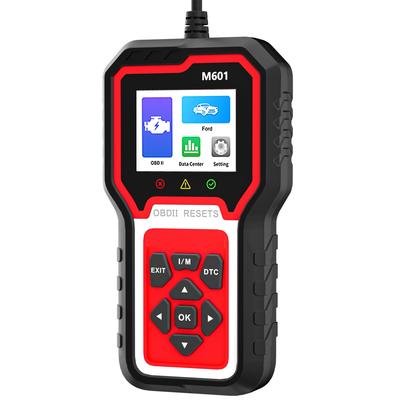 M601 Vhodné pro auto OBD2 skener, Vícesystémový OBDII diagnostický skenovací nástroj s resetem, Rozšířená diagnostika Kontrolka motoru, ABS, SRS, Reproduktorový systém a další