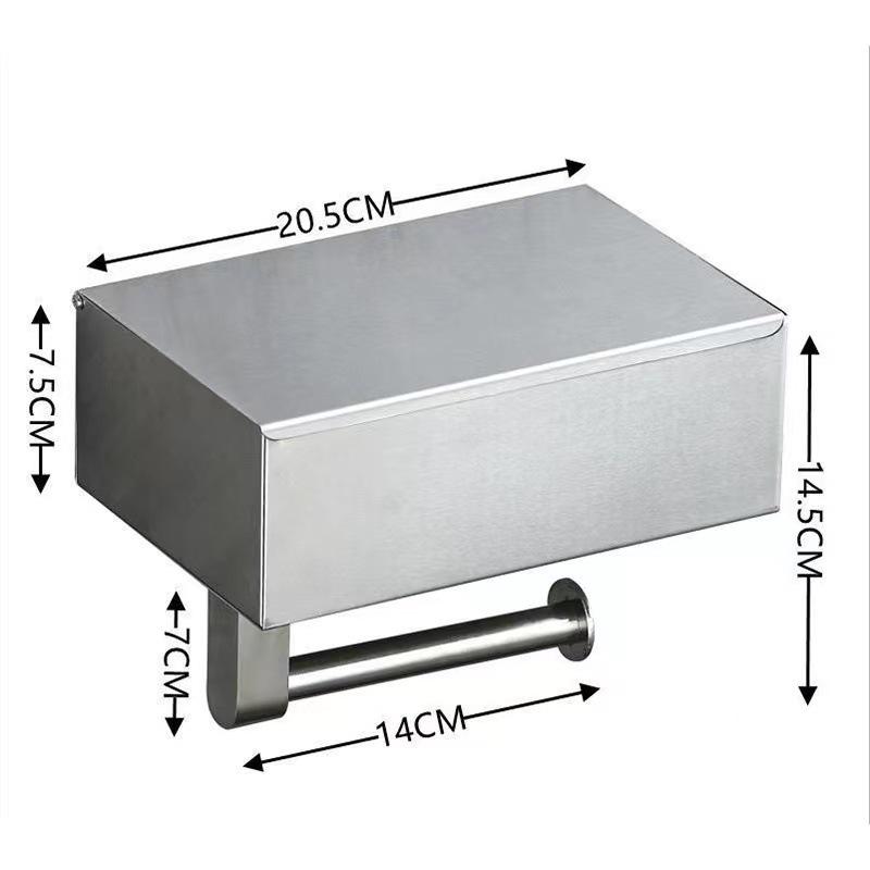 

Самоклеящийся держатель для туалетной бумаги и полка для хранения из нержавеющей стали 304